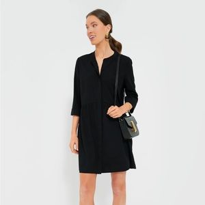 Size XS Black Tuckernuck Stretch Crepe Royal Shirt Dress